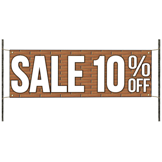 Sale 10% off vinyl printed banner sign