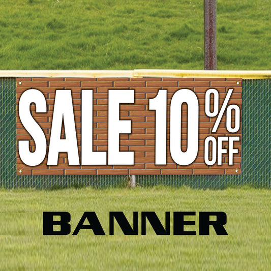 Sale 10% off vinyl printed banner sign