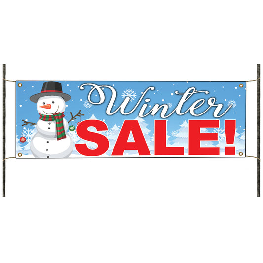 Winter sale vinyl printed banner sign
