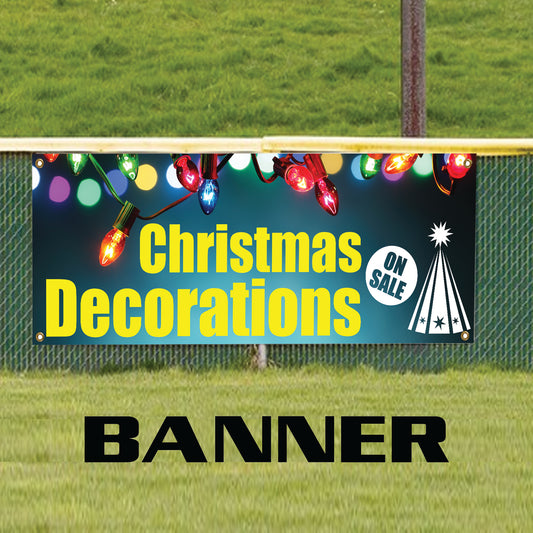 Christmas Decoration On Sale Vinyl Printed Banner Sign