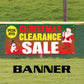 Christmas clearance sale vinyl printed banner sign