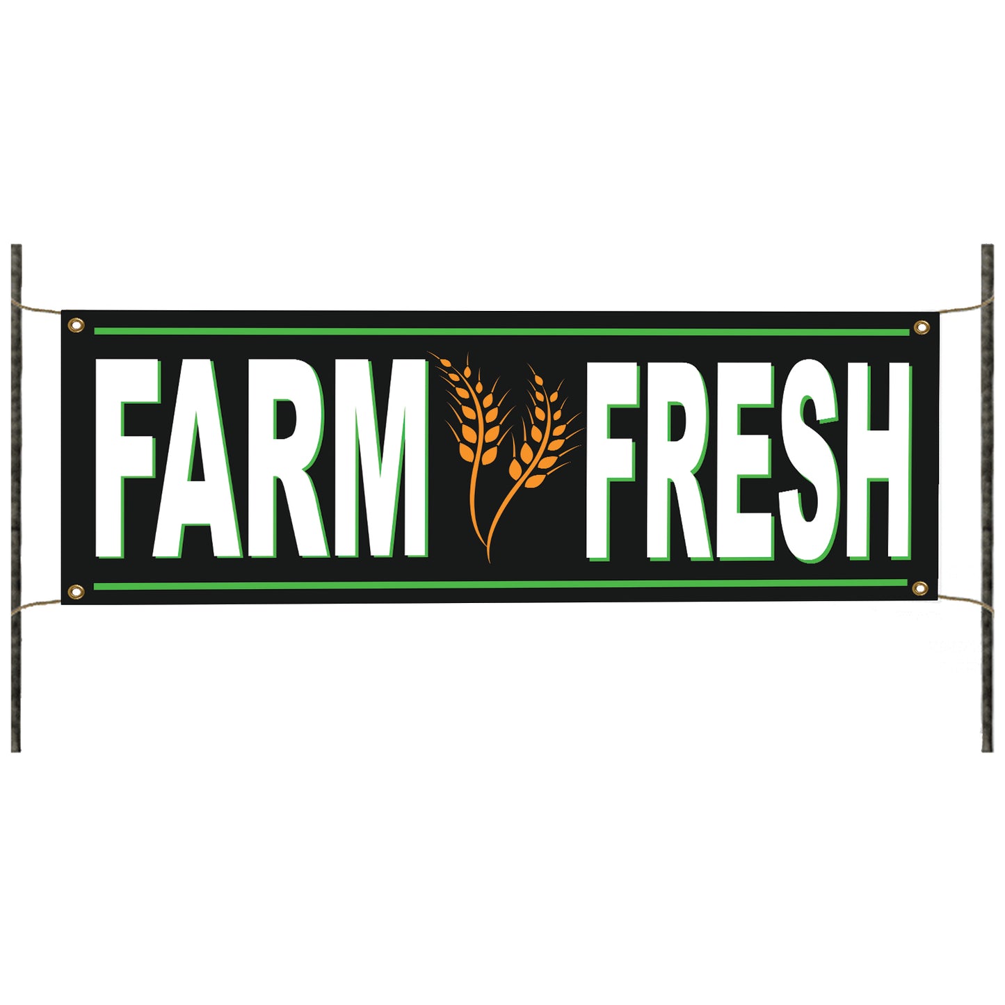 Farm fresh vinyl printed banner sign