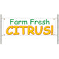 Farm fresh citrus vinyl printed banner sign
