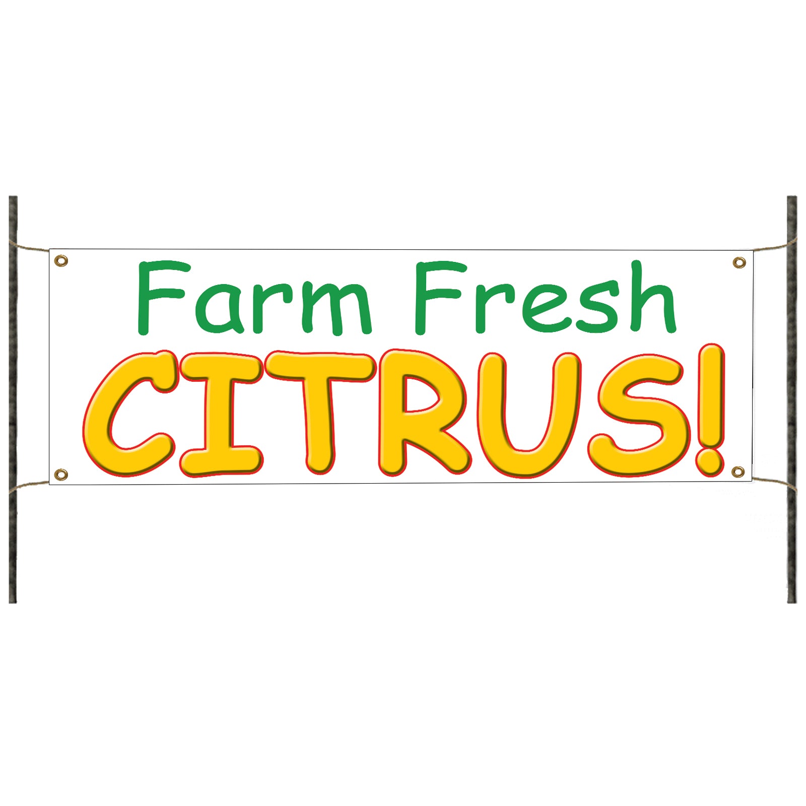 Farm fresh citrus vinyl printed banner sign