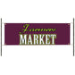 Farmers market vinyl printed banner sign