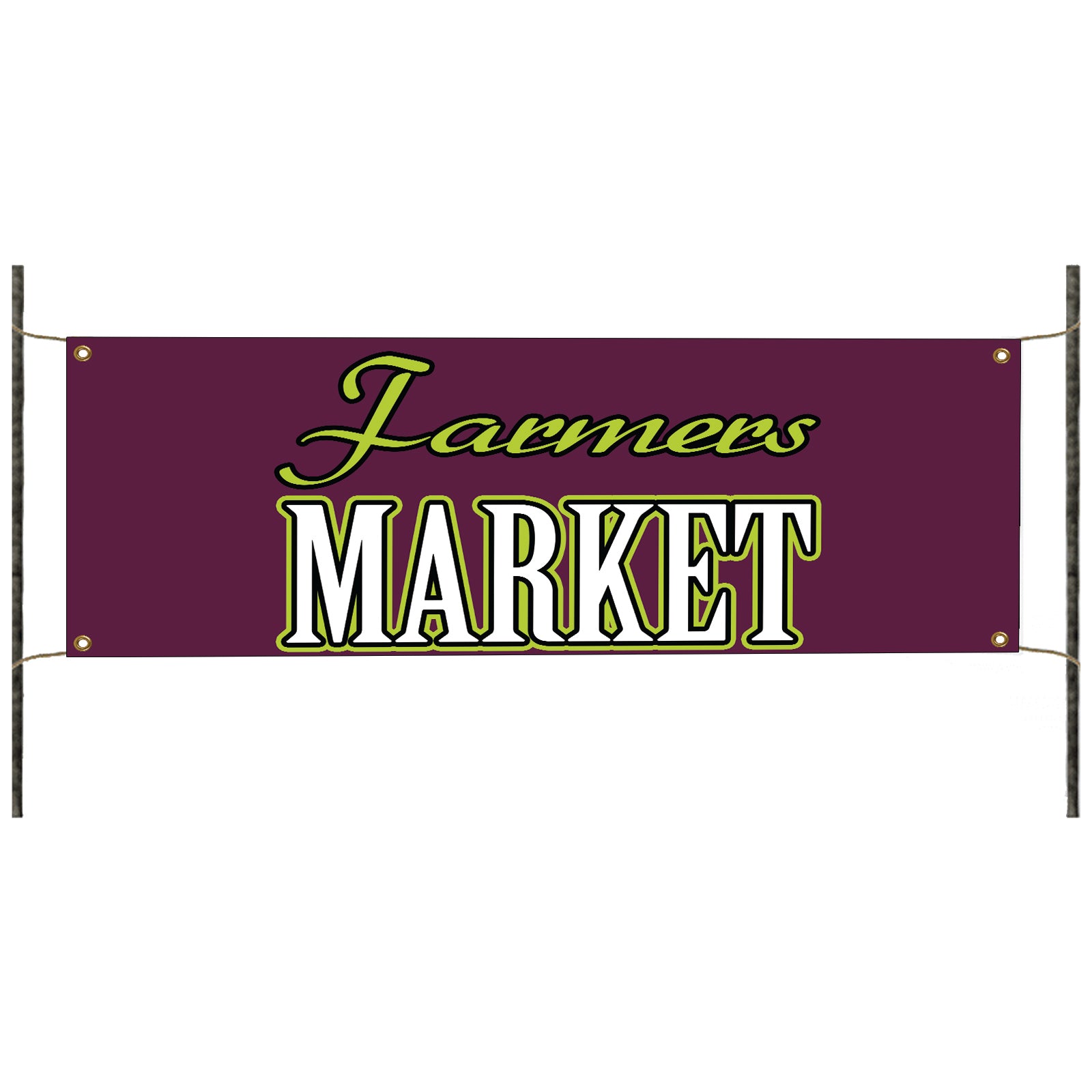 Farmers market vinyl printed banner sign