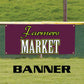 Farmer market vinyl printed banner sign