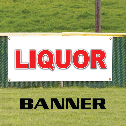 Liquor vinyl printed banner sign