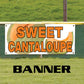 Sweet cantaloupe vinyl printed banner sign