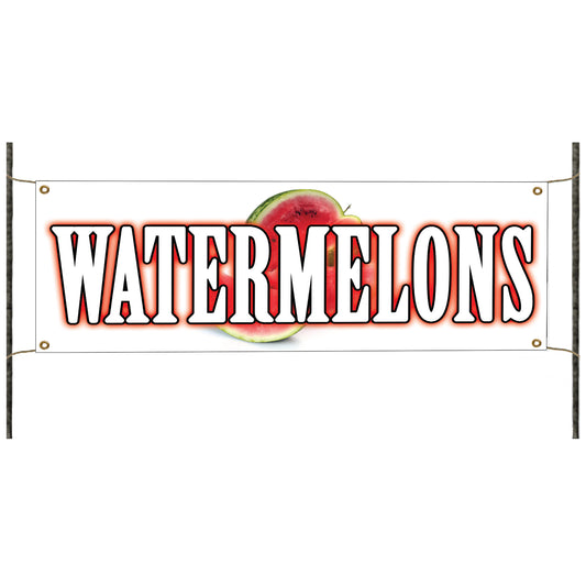 Watermelons vinyl printed banner sign