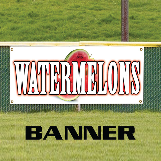 Watermelons vinyl printed banner sign