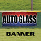 Auto glass vinyl printed banner sign