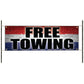 Free towing vinyl printed banner sign