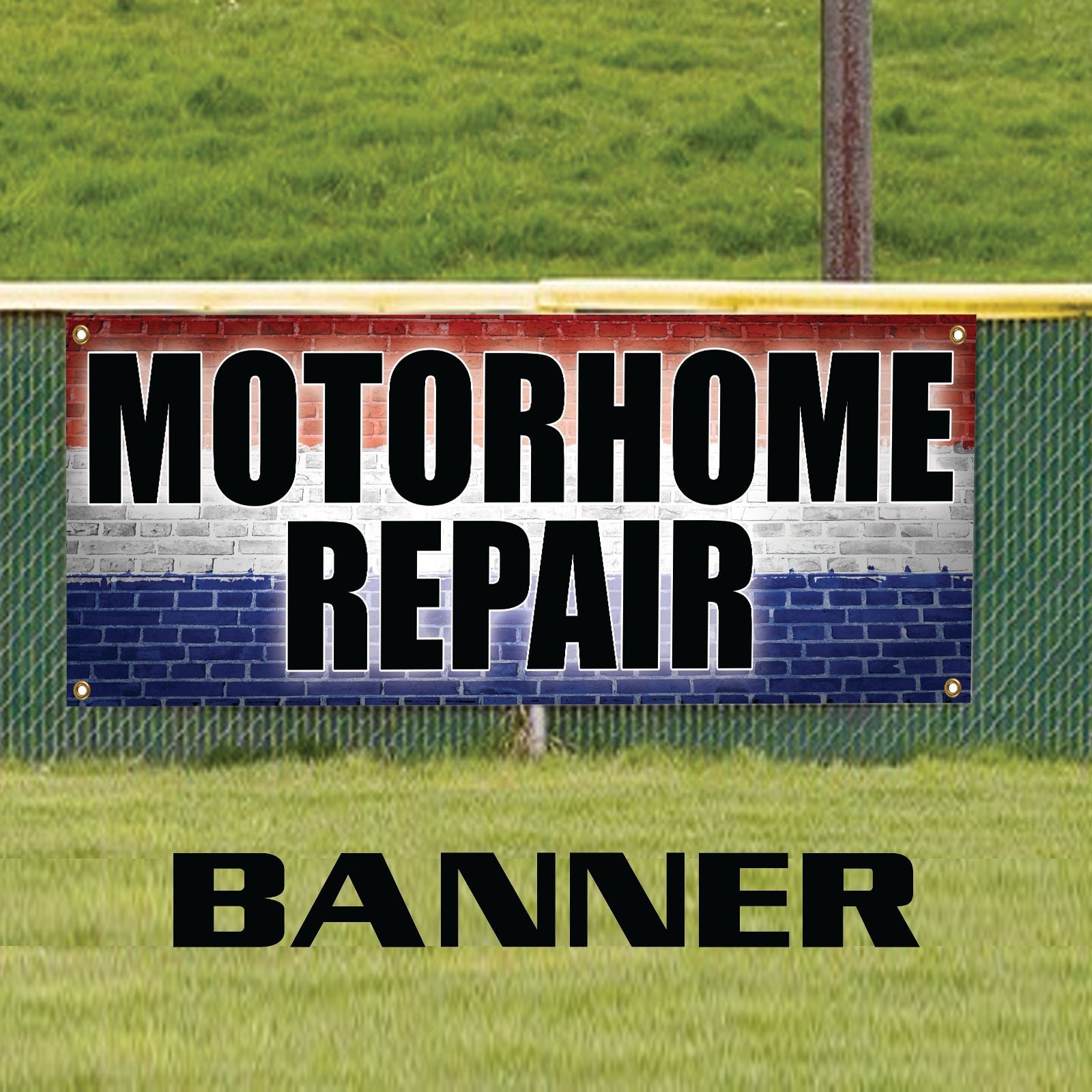 Motorhouse repair vinyl printed banner sign
