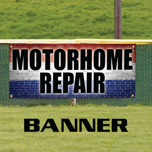 Motorhouse repair vinyl printed banner sign
