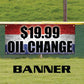 oil change vinyl printed banner sign