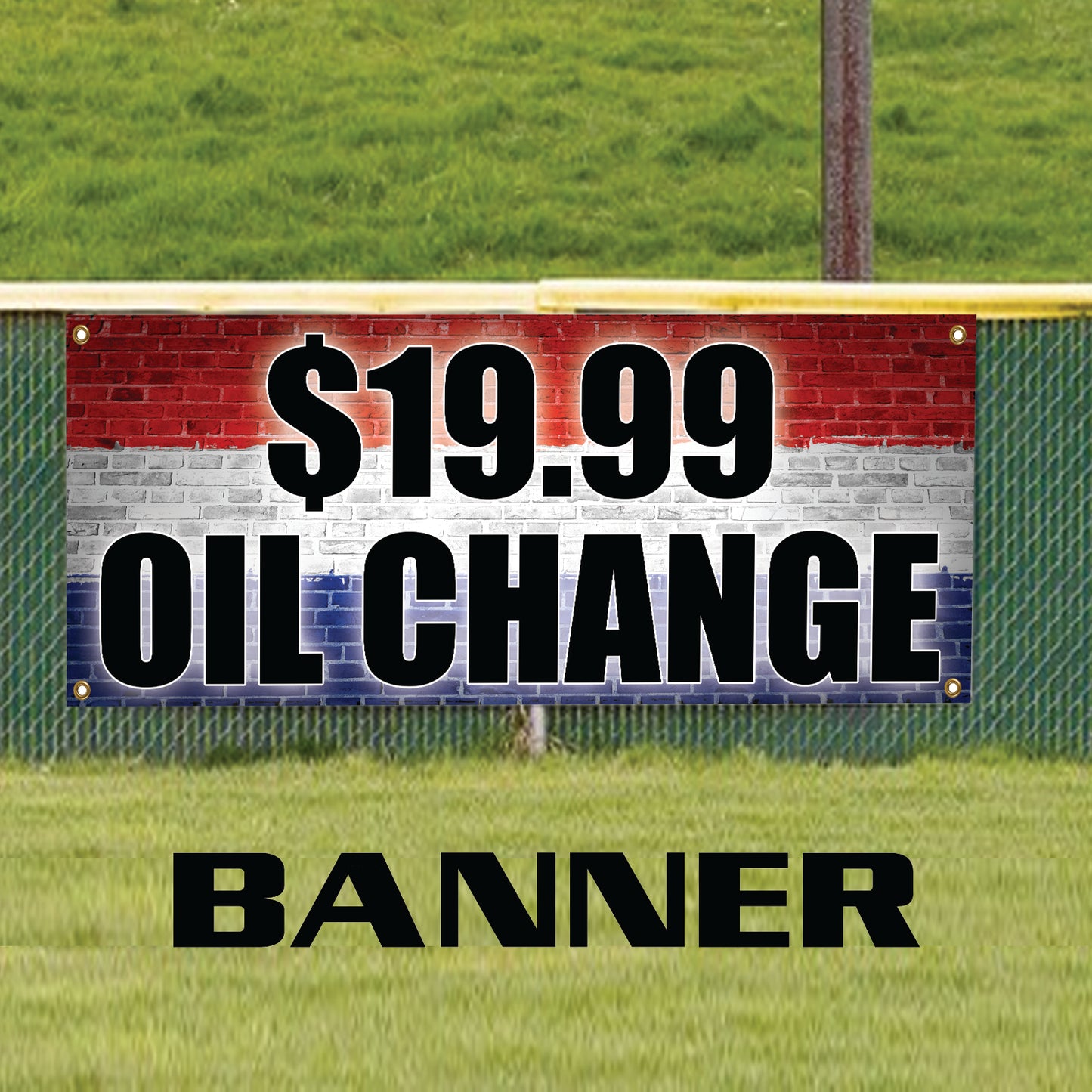 oil change vinyl printed banner sign