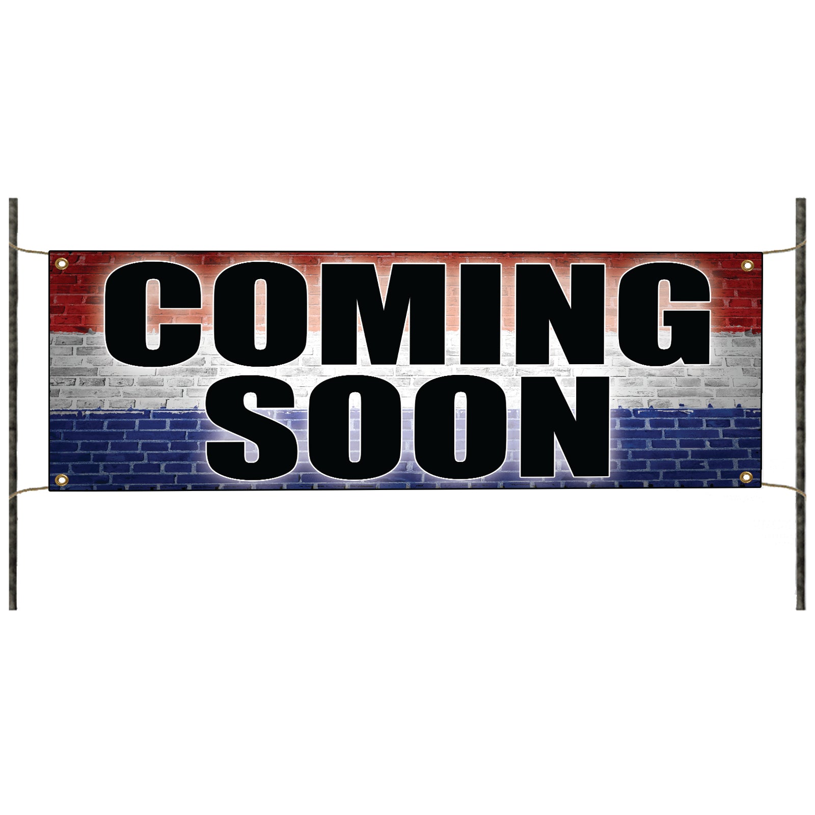 Coming soon vinyl printed banner sign