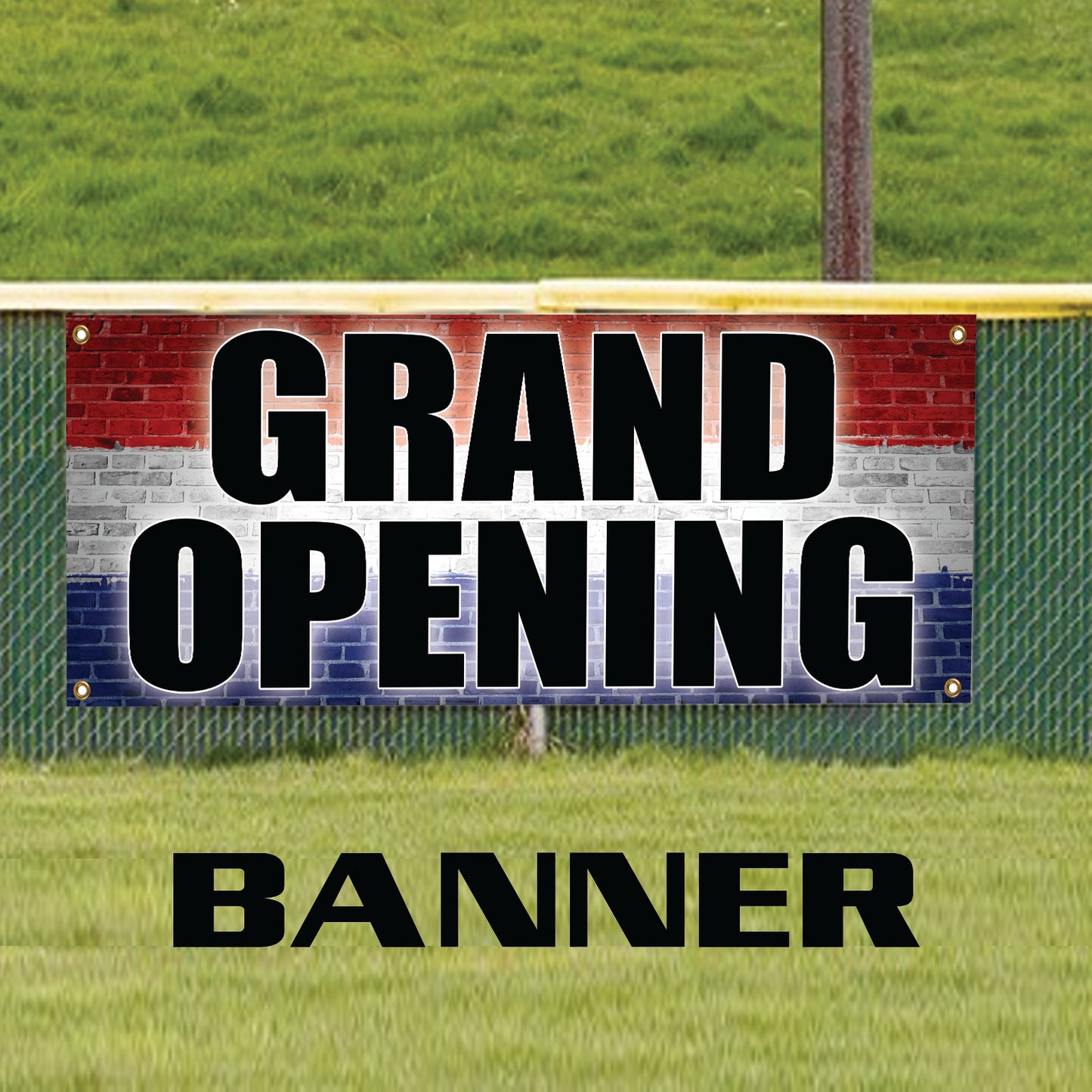 Grand opening vinyl printed banner sign