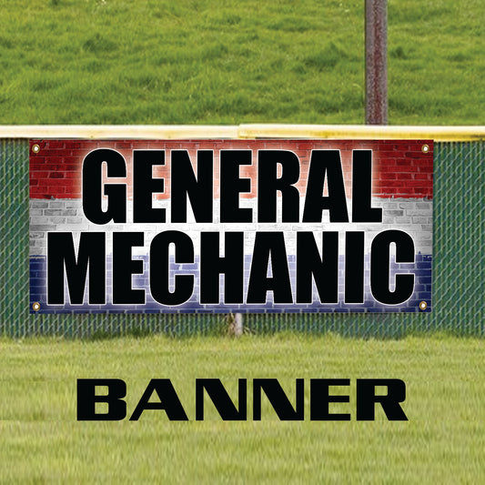 General mechanic vinyl printed banner sign