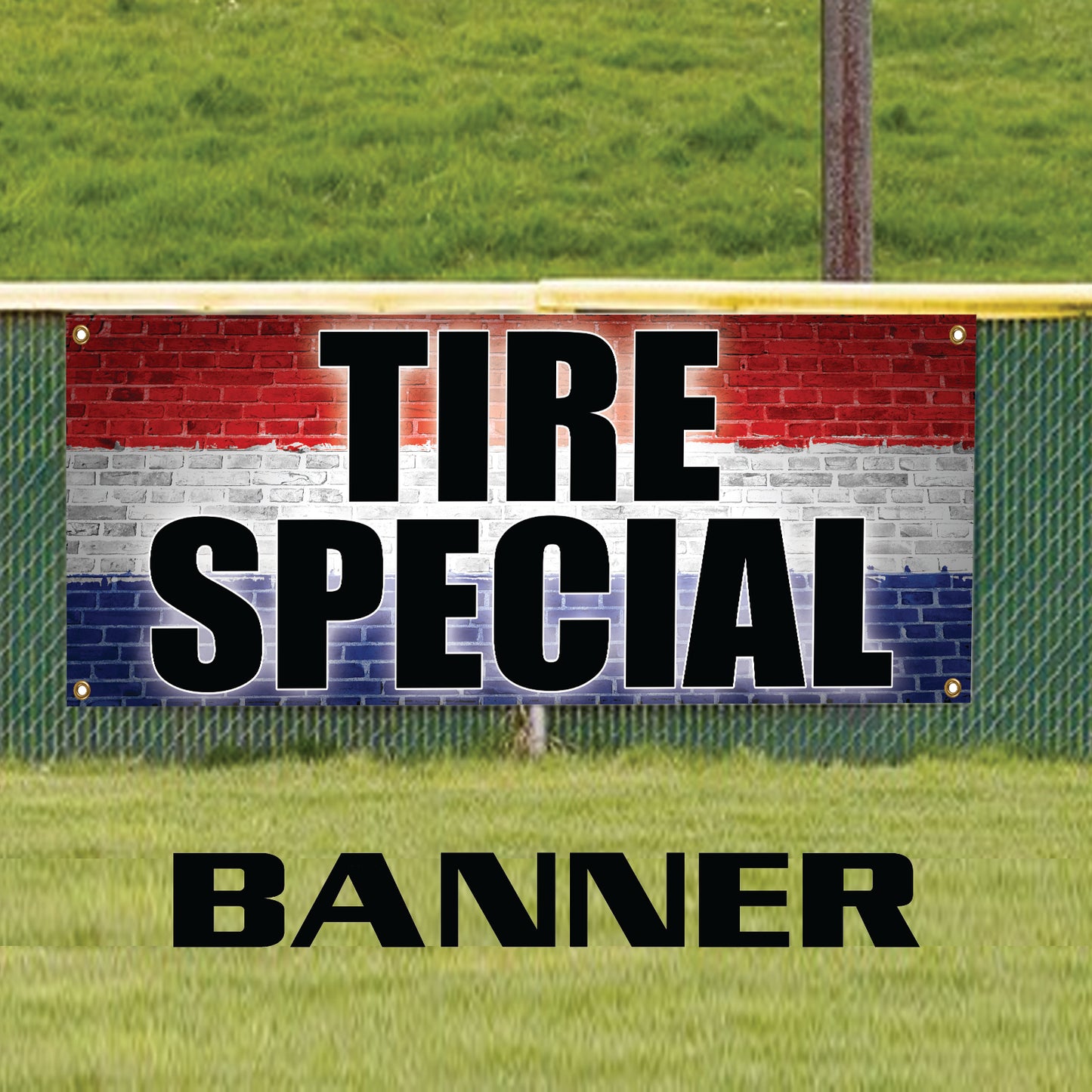 Tire special vinyl printed banner sign