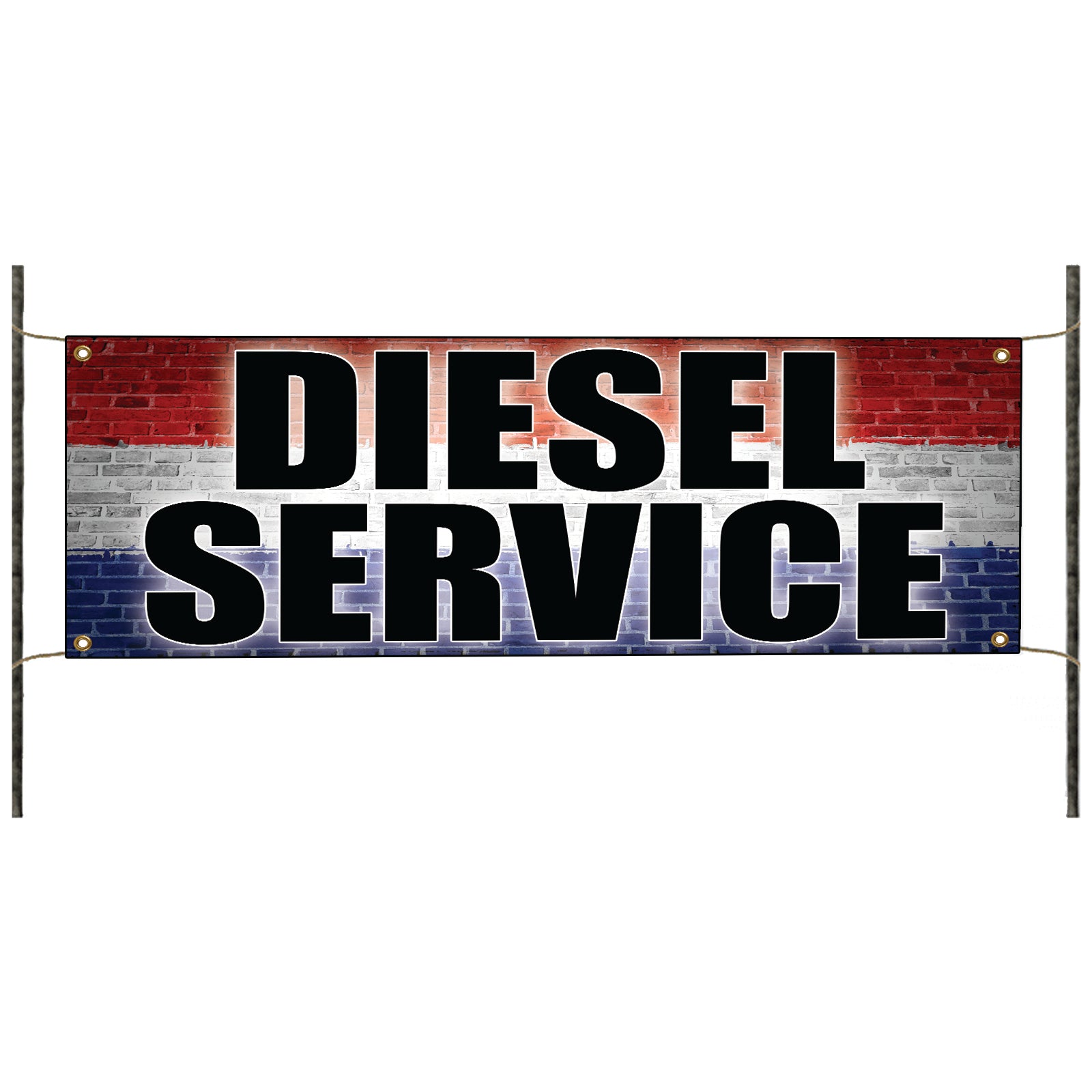 Diesel service vinyl printed banner sign