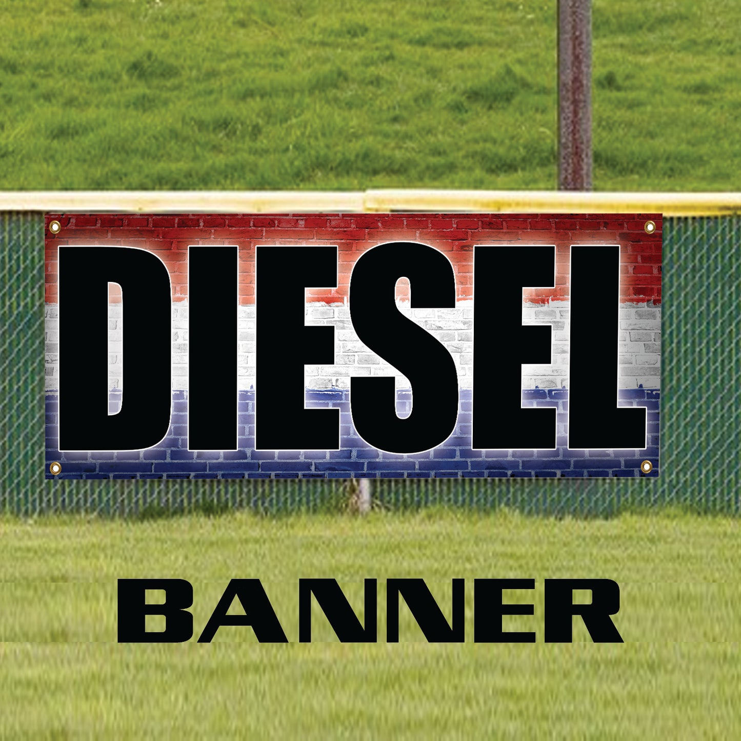 Diesel vinyl printed banner sign