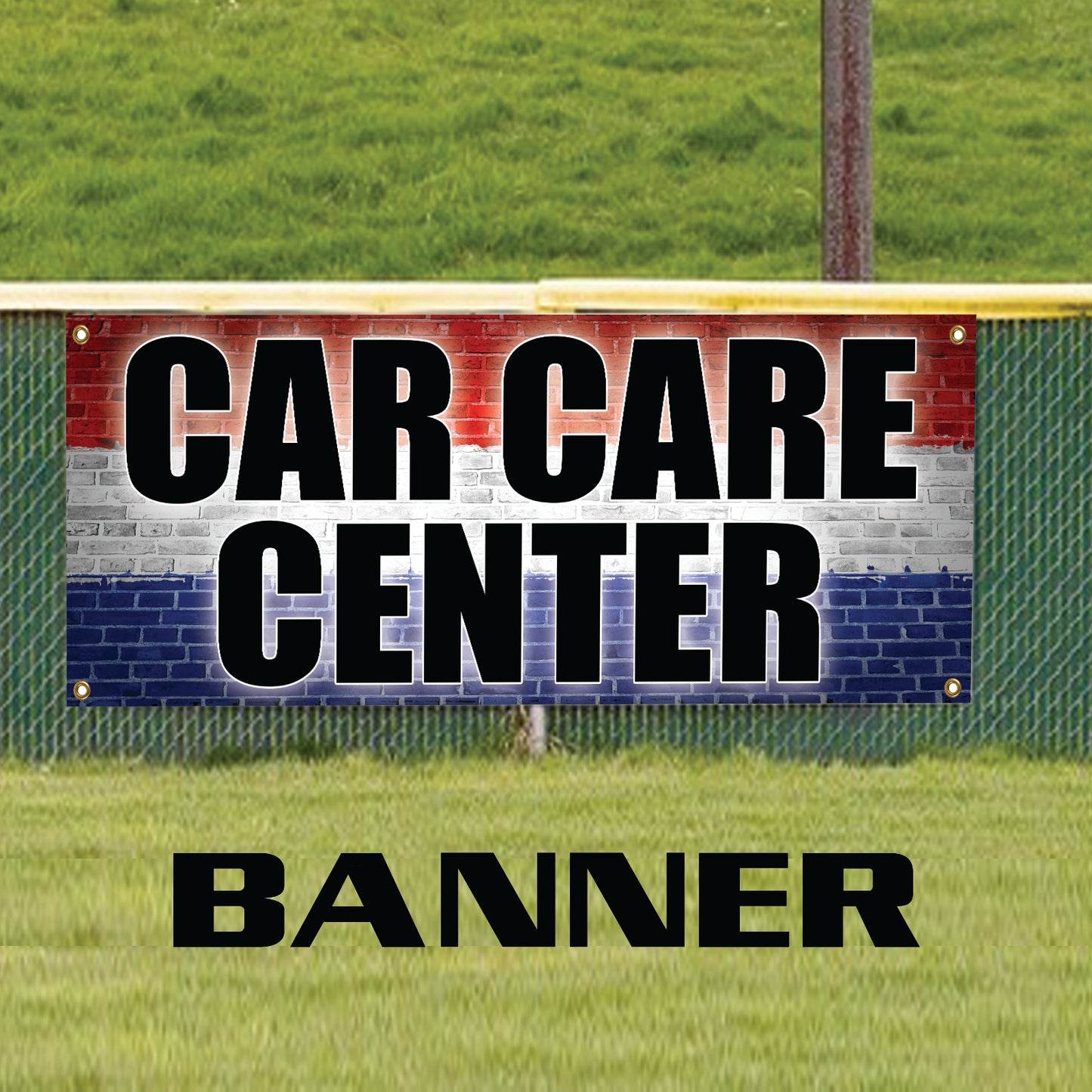 Car care center vinyl printed banner sign