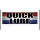 Quick lube vinyl printed banner sign
