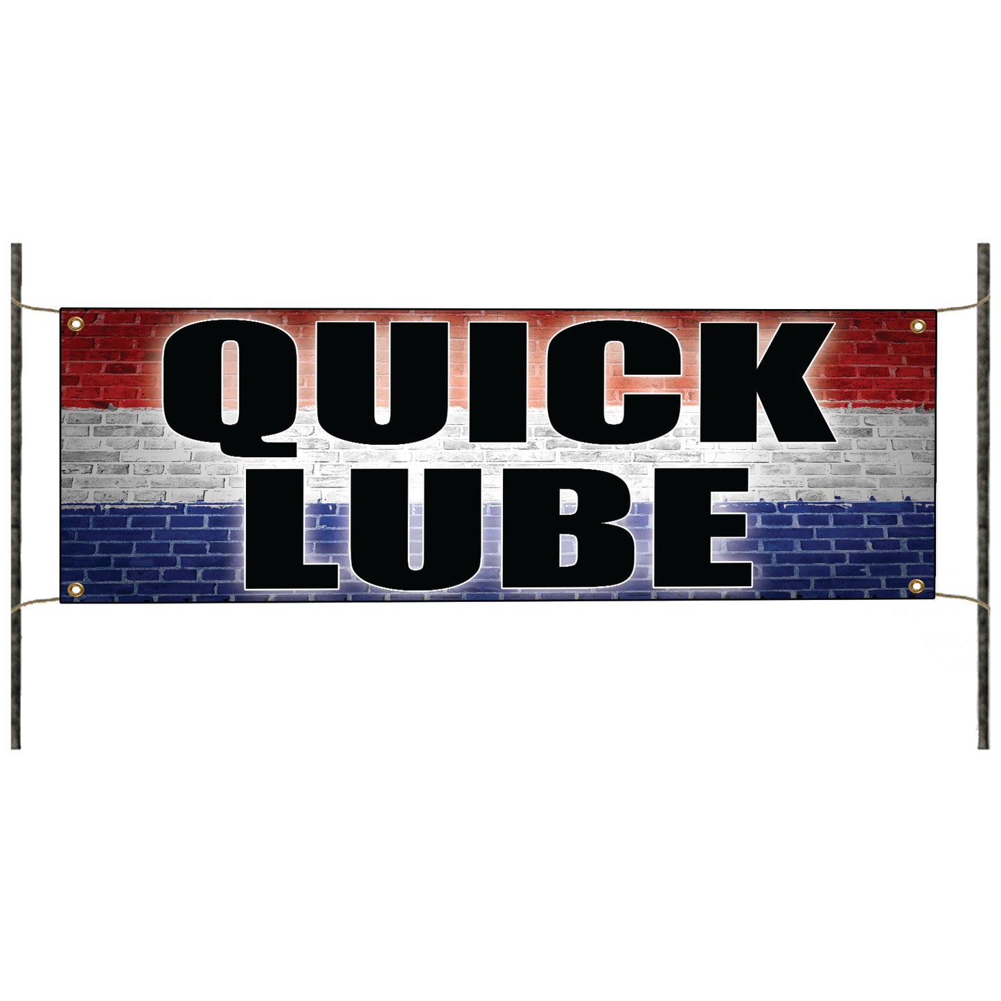 Quick lube vinyl printed banner sign