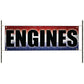 Engines vinyl printed banner sign