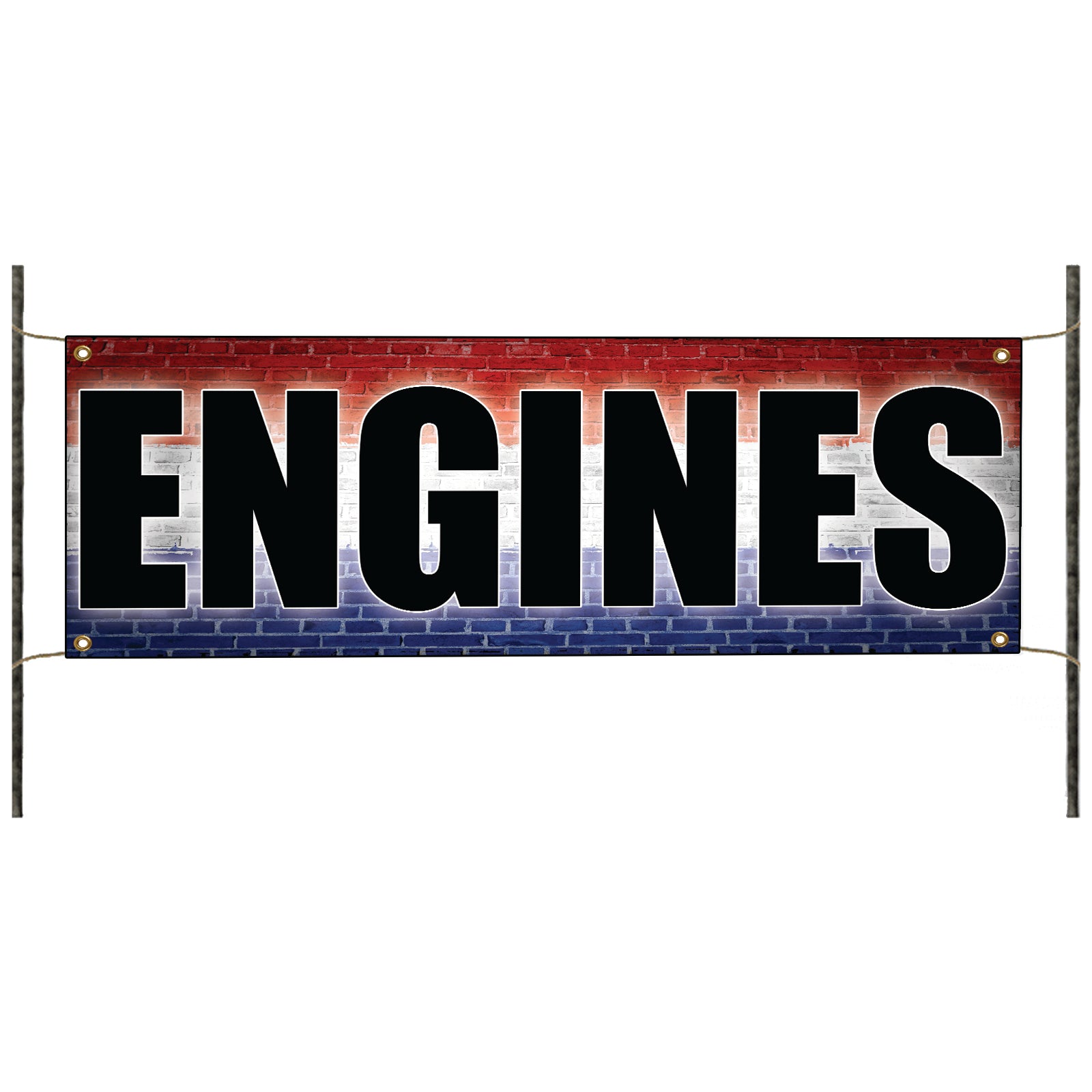 Engines vinyl printed banner sign