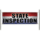 State inspection vinyl printed banner sign