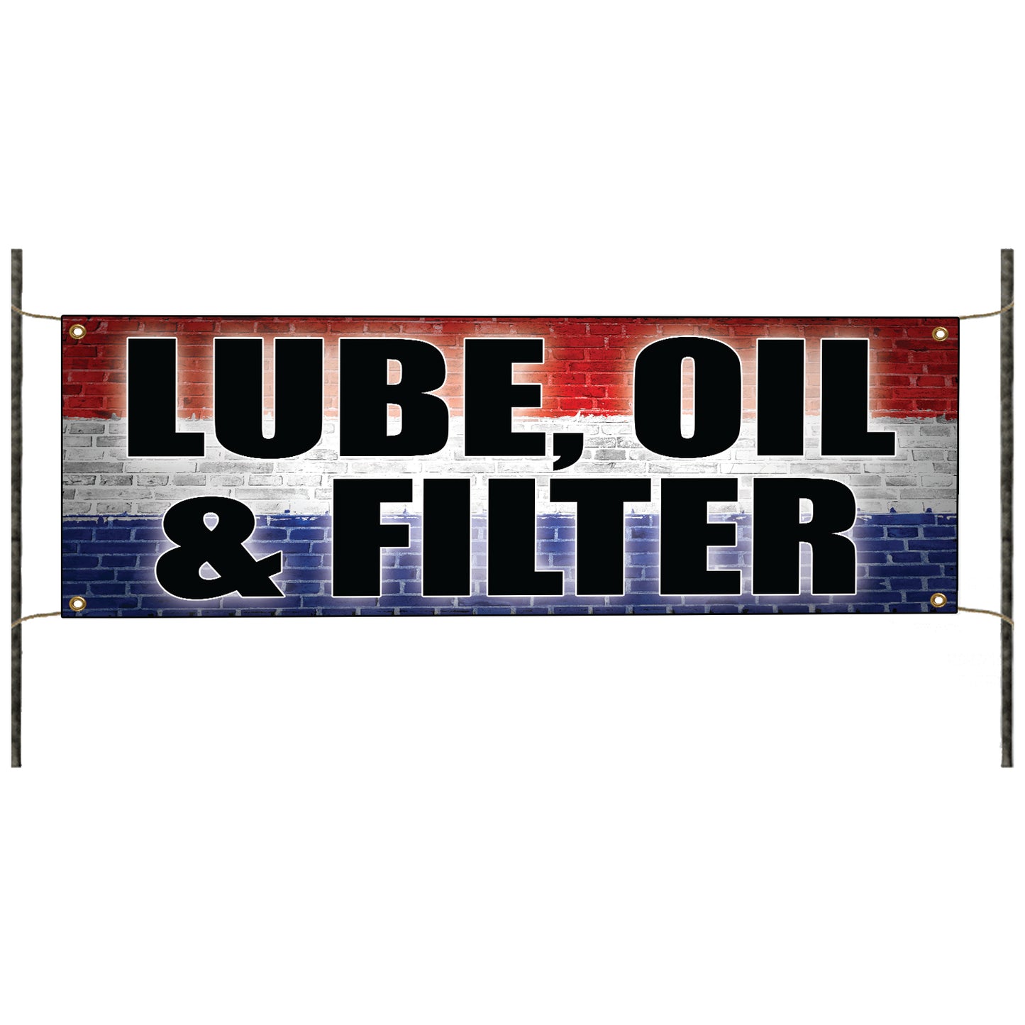 Lube oil & Filter vinyl printed banner sign