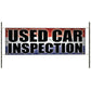 Used car inspection vinyl printed banner sign