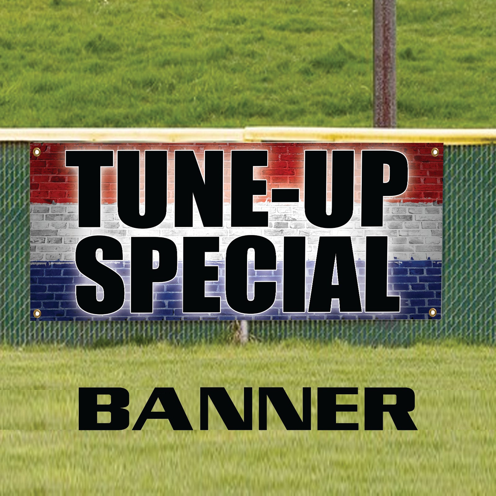 Tune-up special vinyl printed banner sign