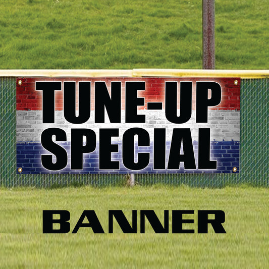 Tune-up special vinyl printed banner sign