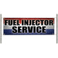 Fuel injector service vinyl printed banner sign