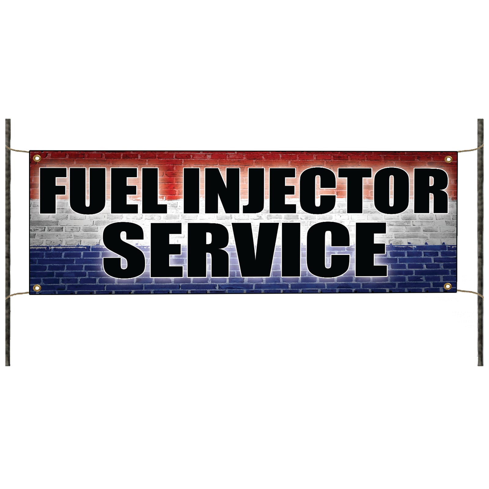 Fuel injector service vinyl printed banner sign