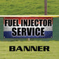 Fuel injector service vinyl printed banner sign