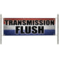 Transmission flush vinyl printed banner sign