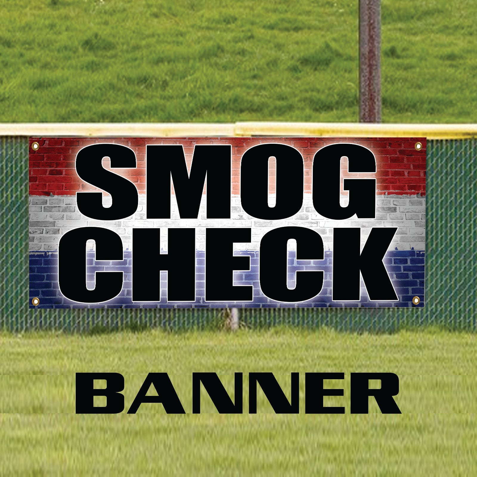Smog check vinyl printed banner sign