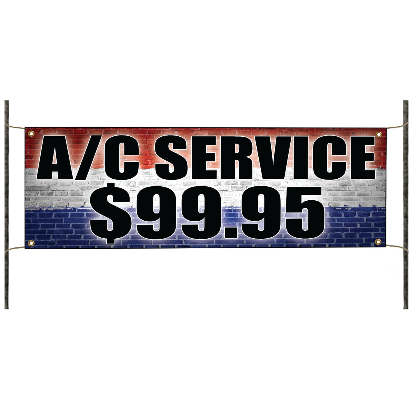 A/C service $99.95 vinyl printed banner sign