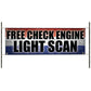 Free check engine light scan vinyl printed banner sign