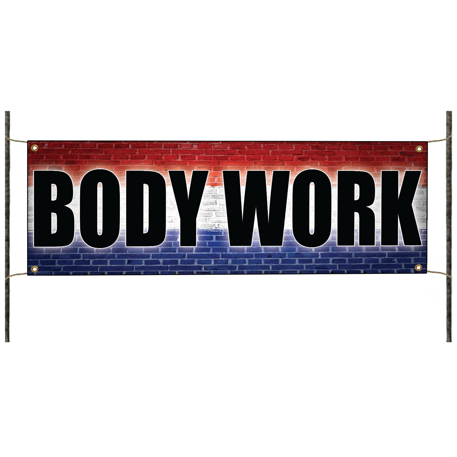 Body work vinyl printed banner sign