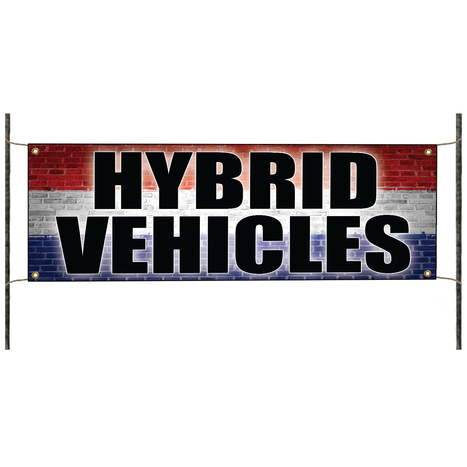 Hybrid vehicles vinyl printed banner sign