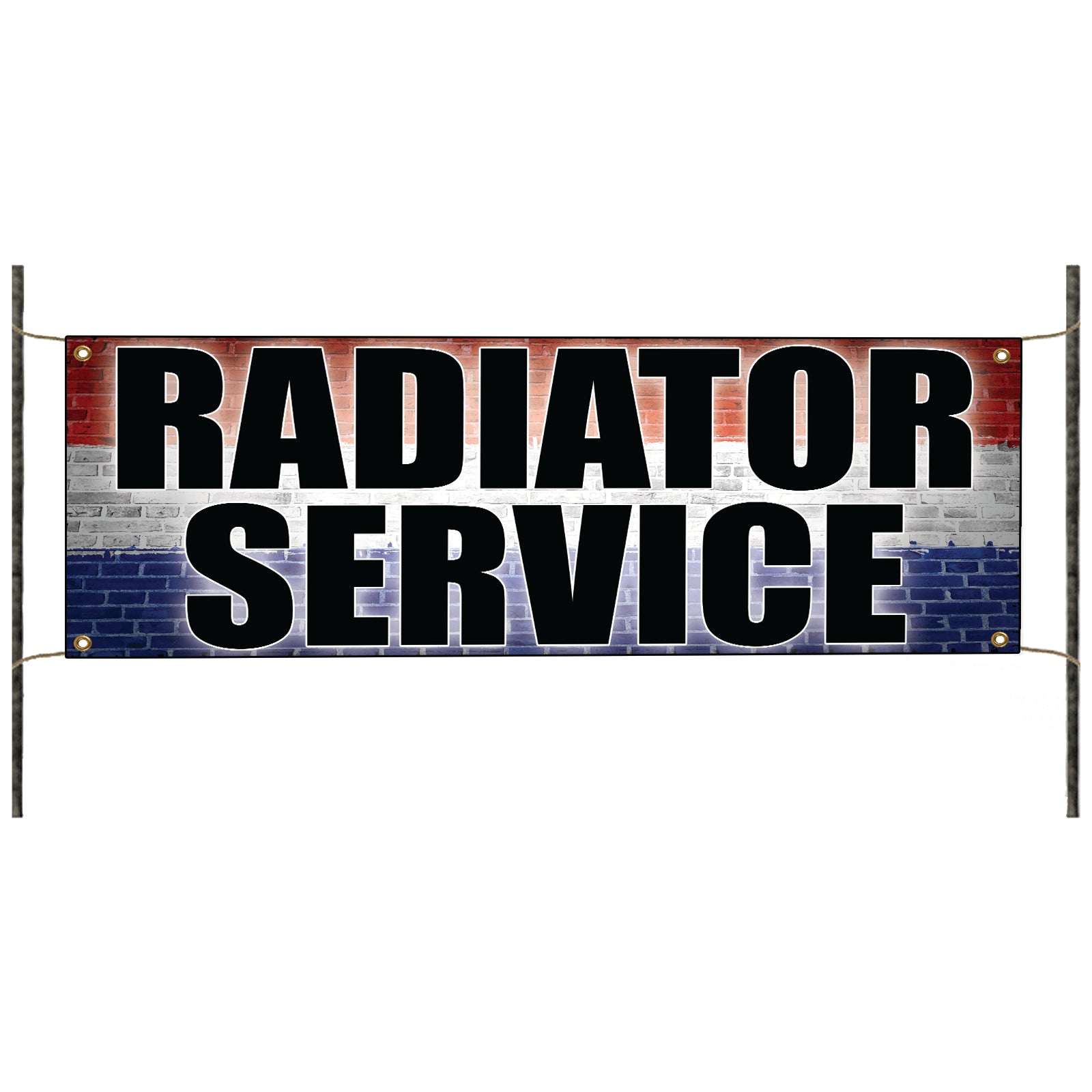 Radiator service vinyl printed banner sign