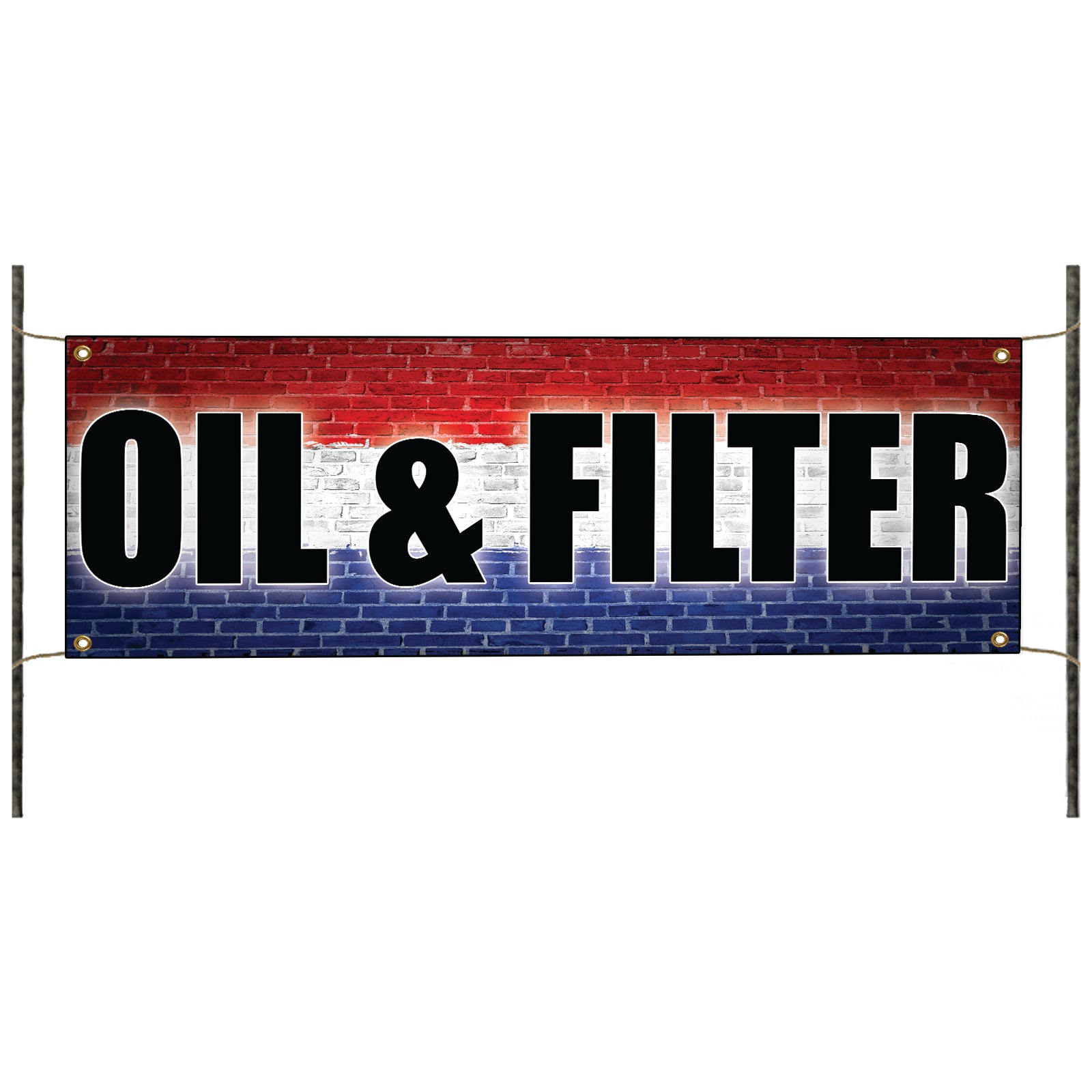 Oil & Filter vinyl printed banner sign