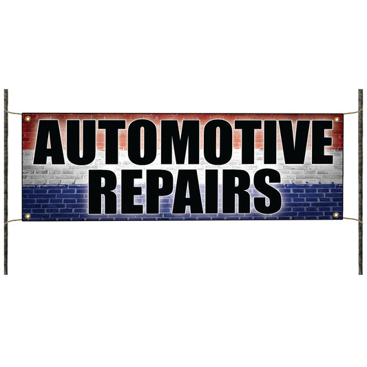 Automotive repairs vinyl printed banner sign