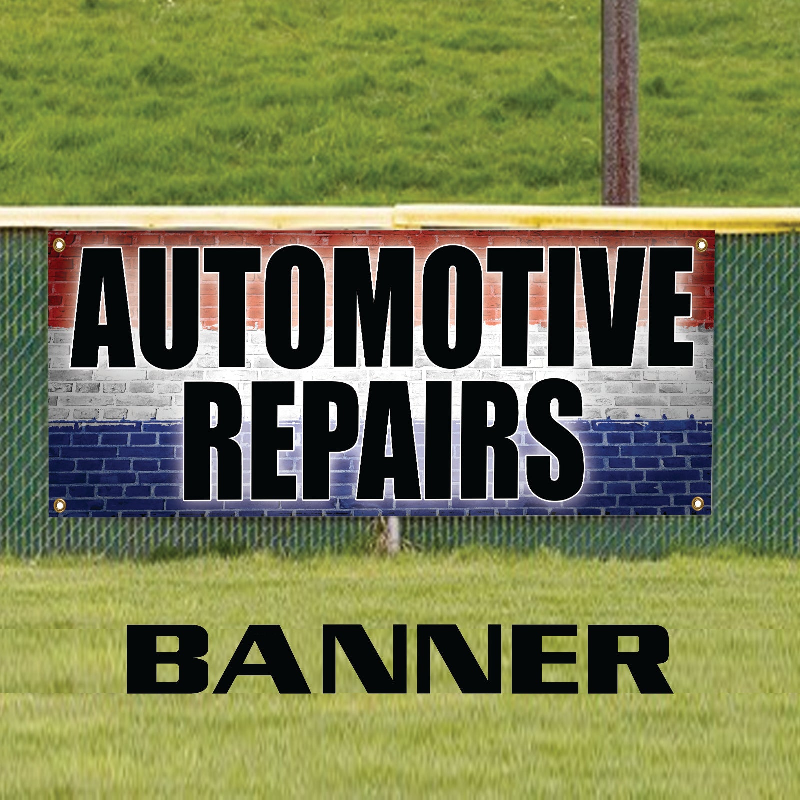 Automotive repairs vinyl printed banner sign